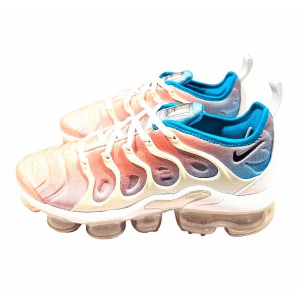 NIKE Air VaporMax Plus 'Lava Glow Blue Lagoon' Running Shoes Size 6.5 - Picture 3 of 10